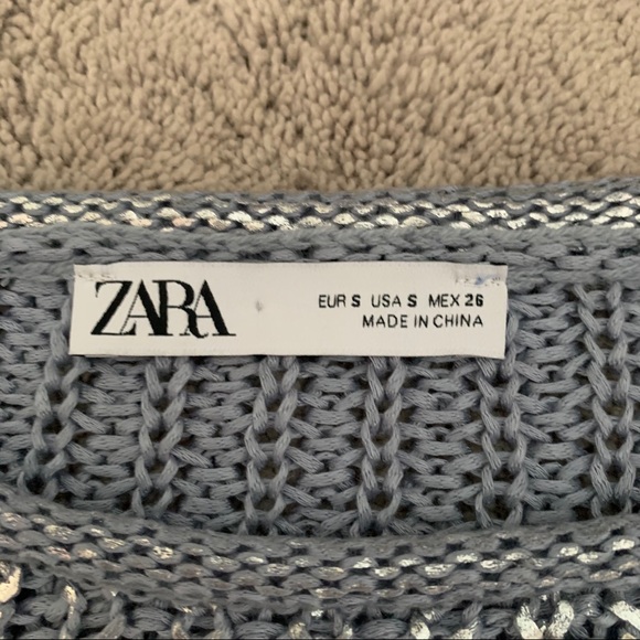 Zara Metallic Thread Knit Sweater - Picture 4 of 5